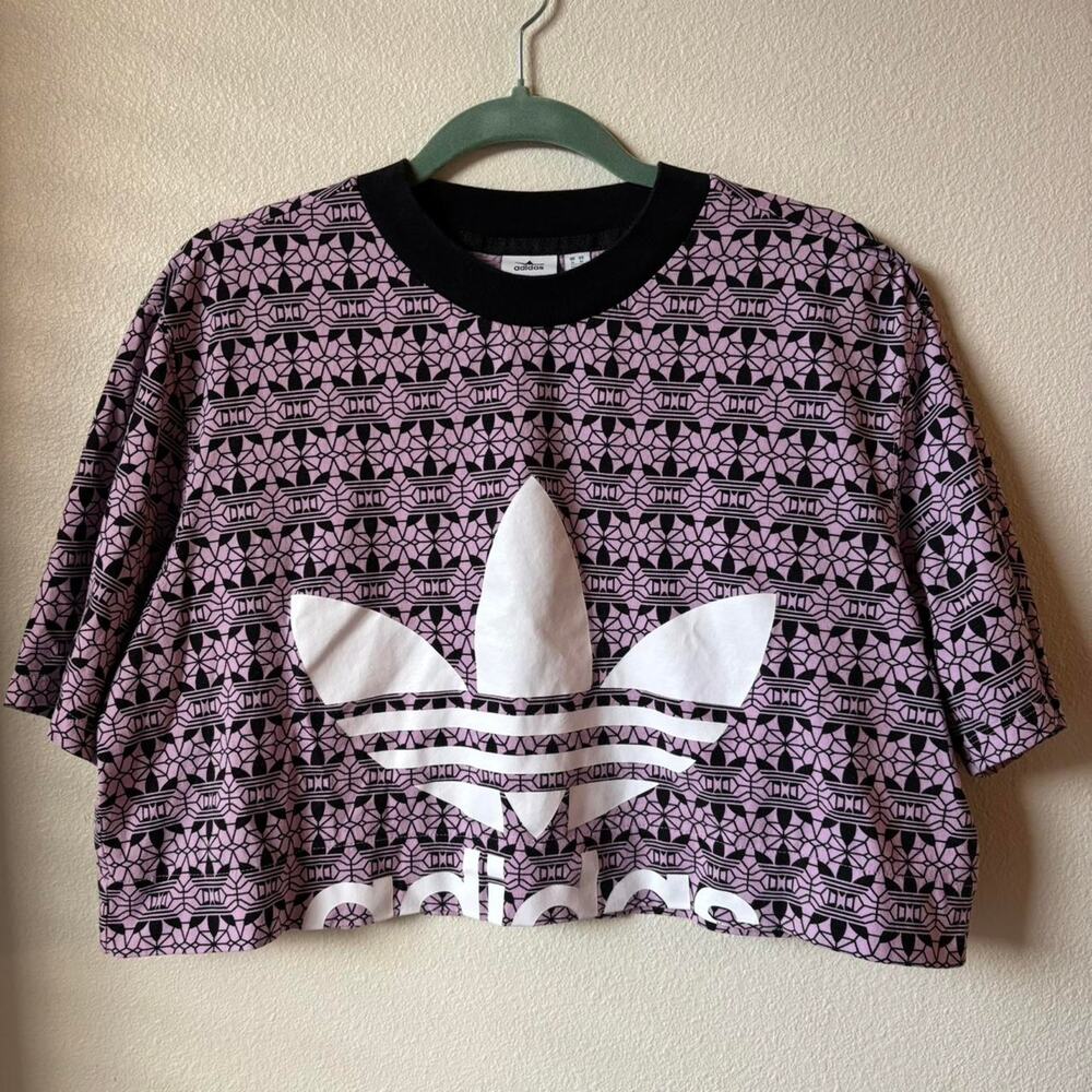 Lavender Adidas Crop Top